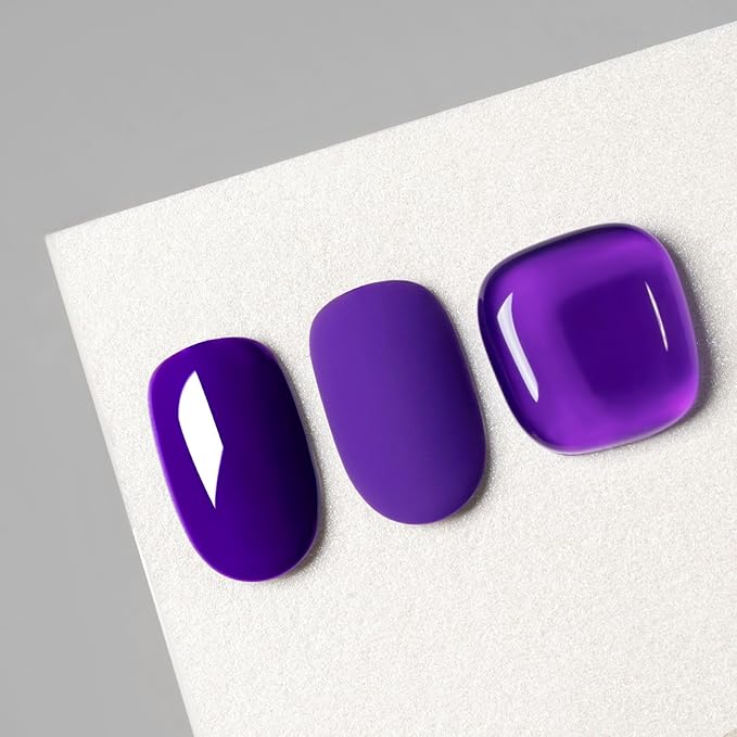 MAYCHAO 15ML Neon Purple Gel Nail Polish 1Pc Bight Purple Nail Polish Soak Off UV LED Nail Gel Polish Nail Art Starter Manicure Salon DIY at Home, 0.5 OZ