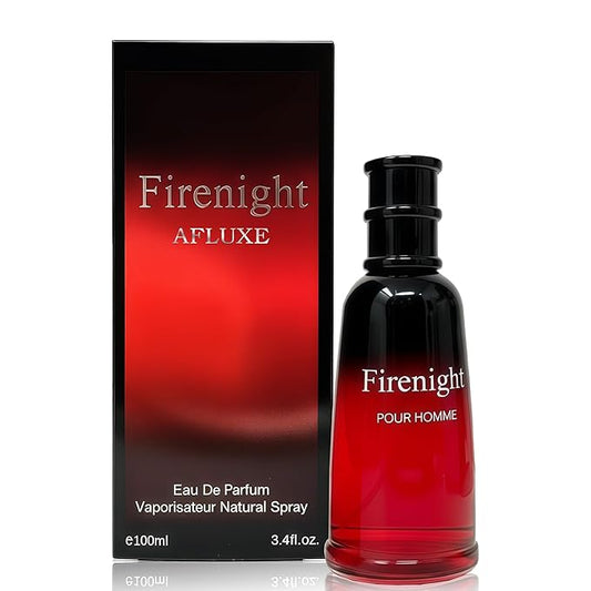 Firenight Long-Lasting Cologne for Men | Spicy Citrus - Bergamot, Lemon, Nutmeg Scent | Eau de Toilette 100ml Spray | Day to Night Fragrance
