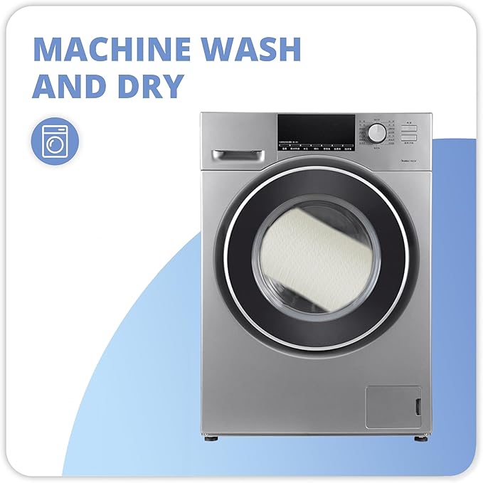 Bathroom Rugs Set 2 Pieces,Thin Bathroom Mats,Toilet Rugs,Quick Dry,Non-Slip,Machine Washable,Low Pile,Absorbent Bath Mats,Shower,Sink,Home Decor Accessories.White,1'5"x2'3"+1'8"x2" U Shape