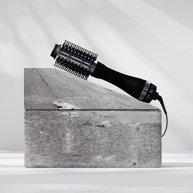 AINA Hot air Brush, Blow Dryer Brush | 60MM 2-in-1 Titanium Volumizer, 3 Heat Settings | 360° Vented Airflow 110V/ALCI Plug (60mm Round)