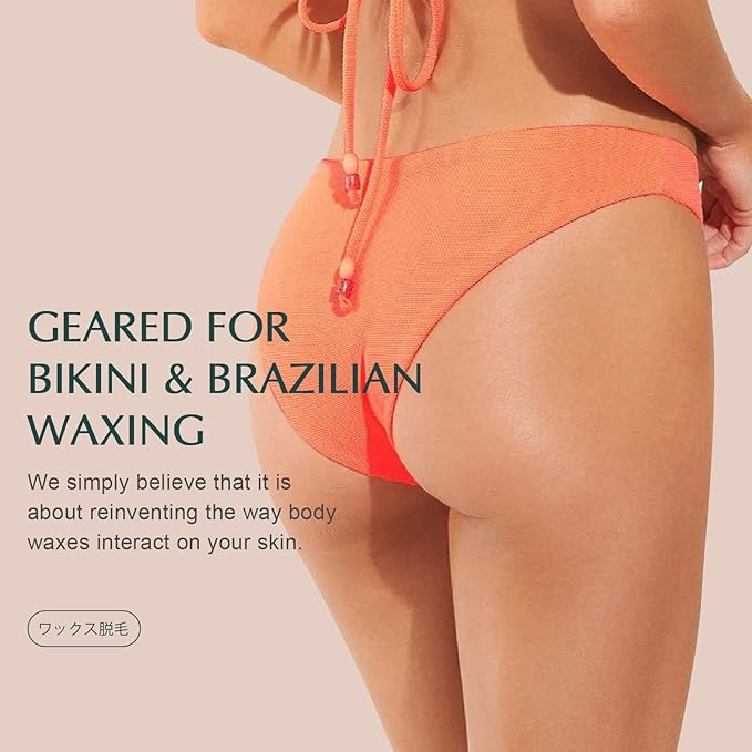 KOTAMU Blue Hard Wax Beads for Sensitive Skin - 1lb Coarse Hair Formula Wax Melts for Brazilian, Armpit, Back, Body, Bikini Hair Removal at Home or Salon (For Women and Men)