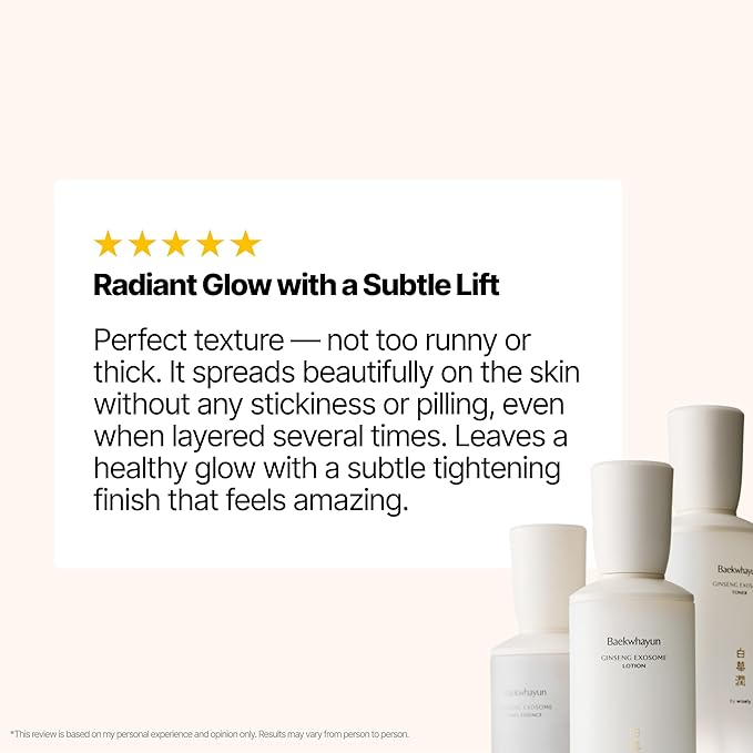 Ginseng Exosome First Essence | 5% Ginseng Extract Targets Wrinkle & Dullness, Hydrating, Barrier Supporting, Nourishing, Dark Spot Remover for Face, Korean Anti-Aging Serum (100ml / 3.38 fl. oz.)