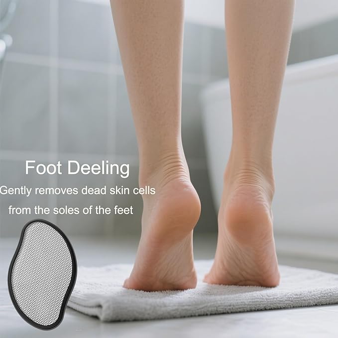 Hair Remover Eraser, Reusable Crystal Hair Remover, Magic Painless Exfoliation, Portable Travel Body Hair Removal Tool, Foot Exfoliating Eraser, Hair Eraser for Back Arms Legs(2pack)