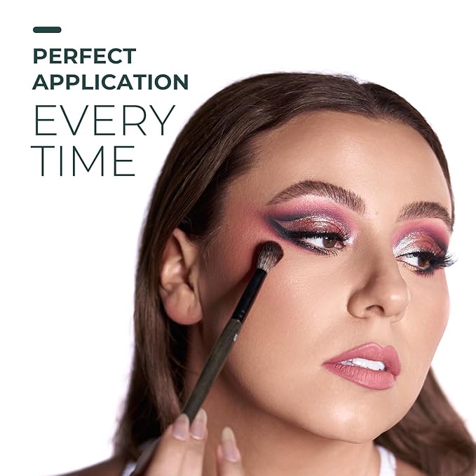 Rose and Ben Beauty E29 Blending Crease Brush | Tapered Dome for Contouring & Depth | Cruelty-Free Bristles