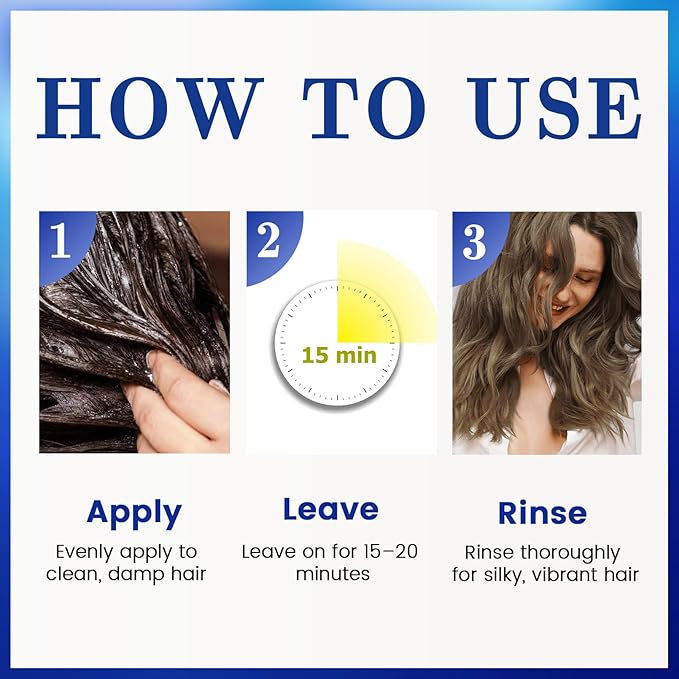 SOVONCARE Blue Hair Color Depositing Conditioner Mask 5.28 OZ, Cruelty-Free