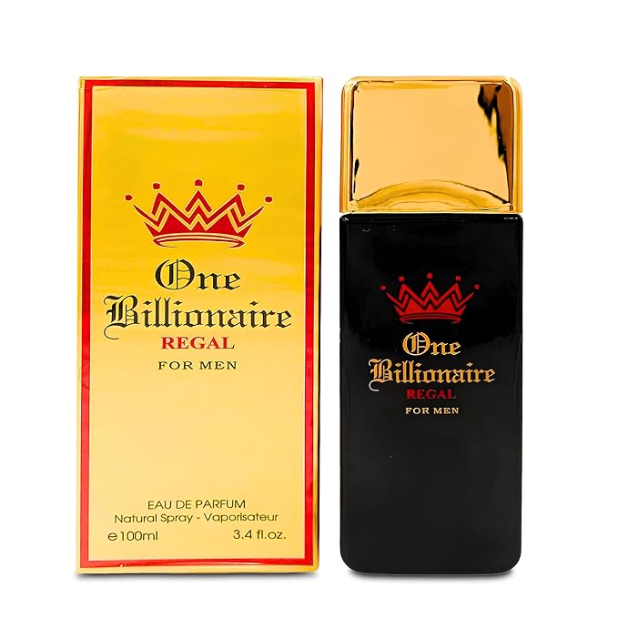 One Billionaire Sensual Woody Fragrance for Men | Long Lasting Cologne Aromatic Scent, Eau de Parfum Natural Spray - Great Holiday Gift, 3.4 Fl Oz/100 Ml