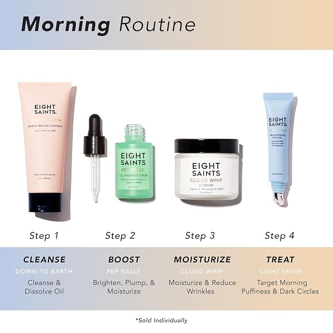 Eight Saints Skincare Cloud Whip Vitamin C Face Moisturizer Day Cream, Natural and Organic Face Cream For Women, Anti Aging Cream For Face To Reduce Fine Lines and Wrinkles, 2 Ounces