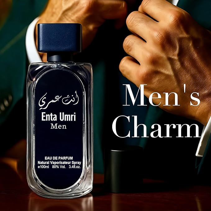 Enta Umri Long-Lasting Cologne for Men | Fresh Citrus & Woody Scent | Eau de Toilette 100ml Spray | Day to Night Fragrance