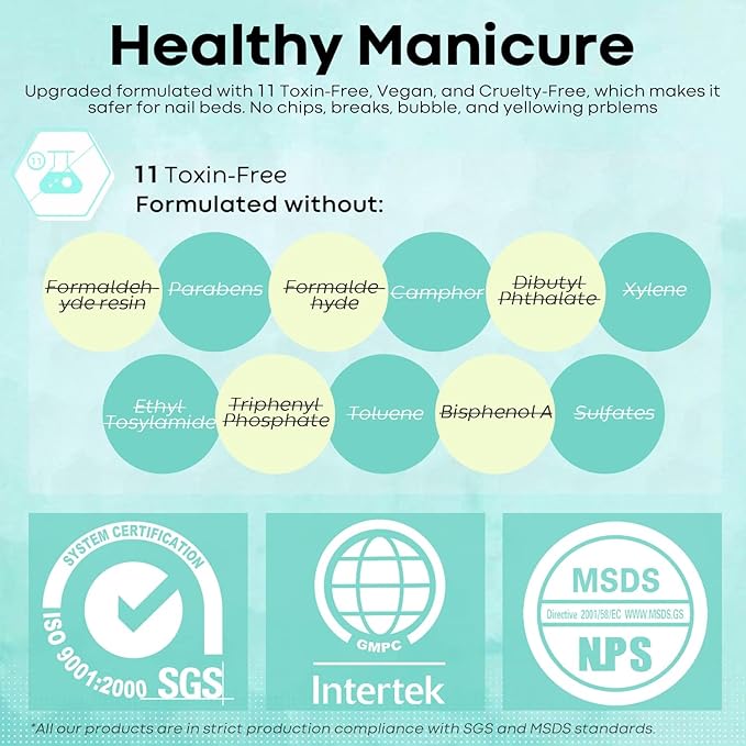 modelones Gel Nail Polish, 15 ML Pastel Blue Green Solid Color Gel Polish Soak Off LED High-Pigmented & Shine Long Wear Gel Polish Nail Art Manicure Gift DIY Salon Home, 0.5 fl oz