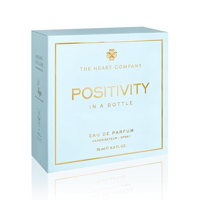 THE HEART COMPANY POSITIVITY in a bottle | Fresh Perfume for women | Vegan Gifts for women | Women's Eau de Parfum Spray 75ml - 2.5 fl oz.