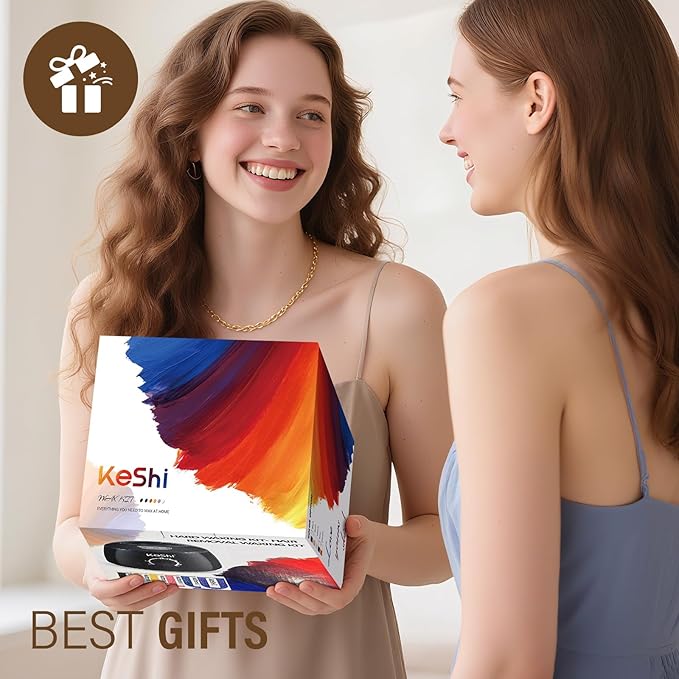 KeShi Waxing Kit, Painless Hair Removal Wax Warmer with 6 Bags Hard WaxBeans for Full Body, Legs, Face, Eyebrows & Bikini— Ideal for Both Women & Men(Cream)