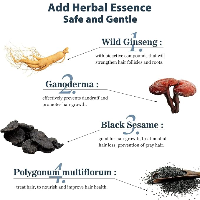 Hair Dye, Hair Dye Shampoo for Women & Men, Color Shampoo Hair Dye 16.13 Fl Oz, Safe and Natural Champu Para Canas (Dark Brown)