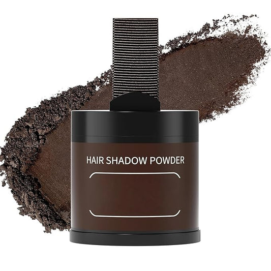 Gowwim Root Touch up Powder, Instantly Gray Hair Cover up Hairline Powder for Women & Men Waterproof and Sweatproof Root Cover Up Long-Lasting for Thinning & Loss Hair (Dark Brown, 10g)