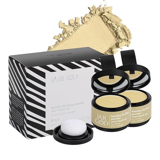 Root touch up powder Hairline Powder for root cover up temporary root concealing powder for Women & Men, for instant gray hair cover up (Light Blonde, 0.14 Ounce (Pack of 2))