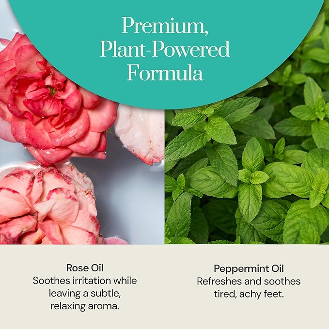 SoapStones Happy Feet Himalayan Foot Soak with Peppermint and Rose Oil, 500g - Detox Foot Bath & Skin Softener – Foot Soaking Salts for Tired, Swollen Feet Treatment & at-Home Spa