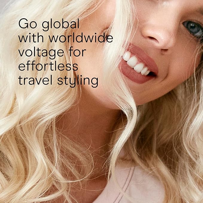 Conair Double Ceramic Curling Iron, 1 1/2" Extra-Long Barrel Hair Curling Iron, 30 Heat Settings, Turbo Heat, Auto Off, Cool Tip, Dual Voltage, Rose Gold