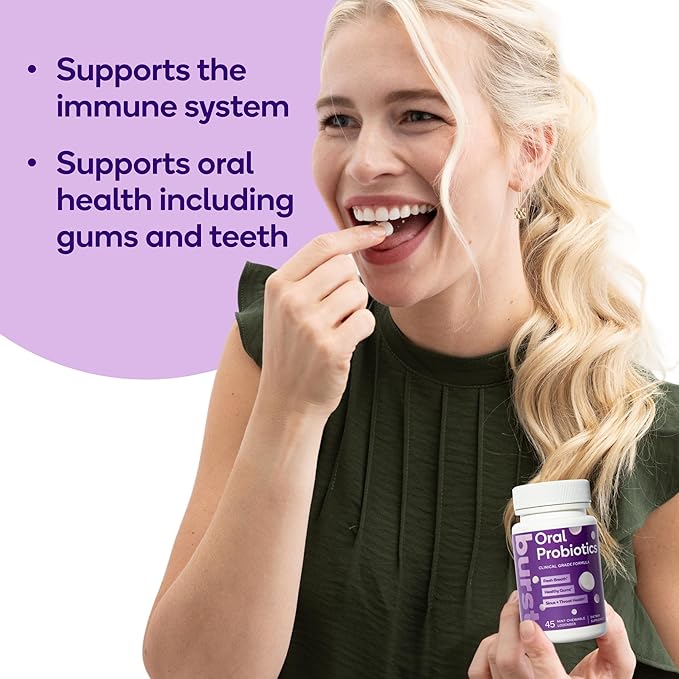 Burst Dental Probiotics (45 Count) | Healthy Oral Cavity, Bad Breath, Immune System & Sinus Support | Promotes Upper Respiratory Health and Beneficial Bacteria | Blis K12 & M18 | Packaging May Vary