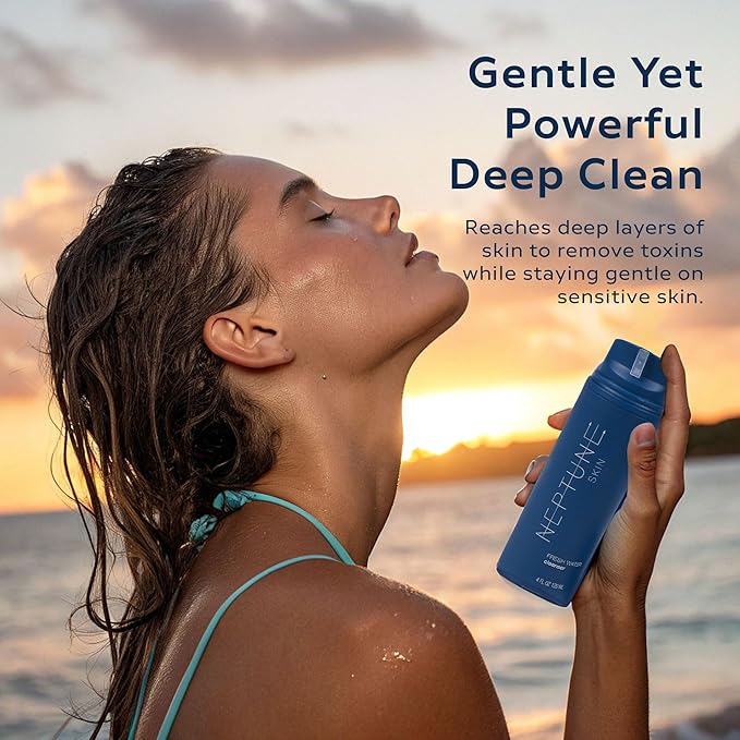 Neptune Fresh Water Cleanser 4 Fl Oz | A Lightweight Gel Foam Face Cleanser That Removes Dirt & Oil. Hydrates & Refreshes Skin with 100% Natural, EWG Verified Ingredients. Perfect for everyday use