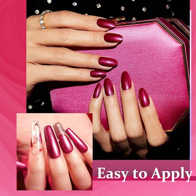 Major Dijit Quick Dry Nail Polish Bright Red Summer Nail Lacquer for Nail Art Regular Nail Polish 0.41 fl oz.