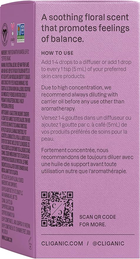 Cliganic USDA Organic Palmarosa Essential Oil, 1oz - 100% Pure Natural Undiluted for Aromatherapy | Non-GMO (Packaging May Vary)