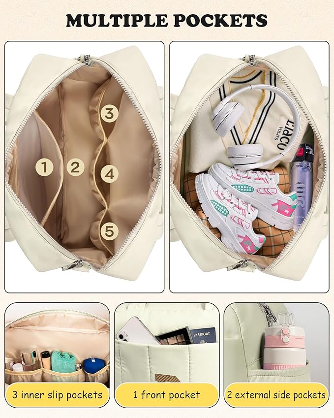 Teenage Girl-Birthday Gifts for Her-Duffle Bag for Travel Women, Travel Bags，Initial Overnight Bag with Wet Pocket，Lightweight Weekender Bags Personalized Gym Tote with Makeup Pouch