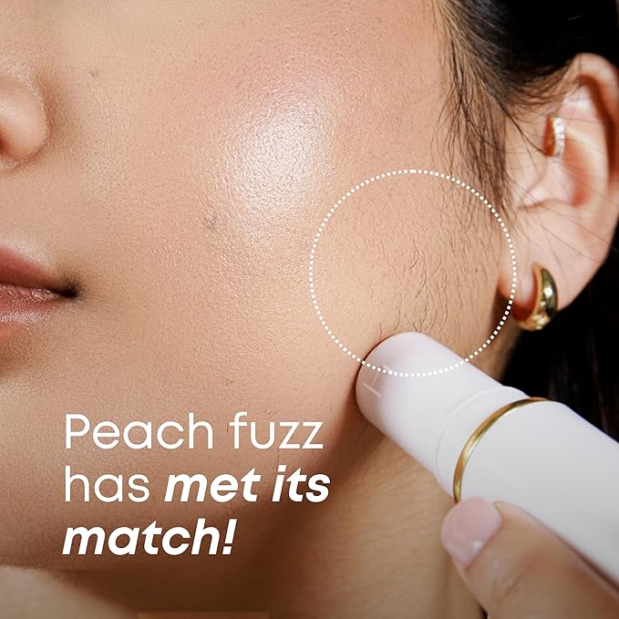 Bushbalm Touch-Up Trimmer - Painless Hair Remover for Face, Bikini, and Stray Hairs - Waterproof Cordless Rechargeable Grooming Tool with LED Light - Frankie