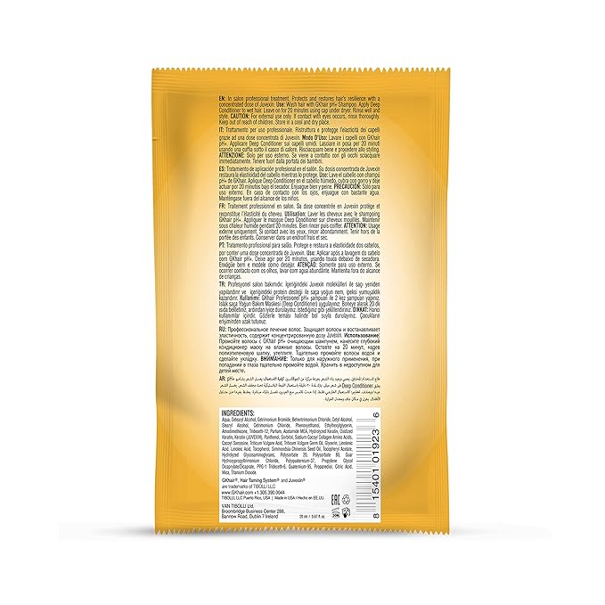 GK HAIR Global Keratin Deep Conditioner Masque Pack of 2 (0.67 Fl Oz/20ml) Intense Hydrating Repair Treatment Mask for Dry Damaged Color Treated Frizzy Hair Restoration Formula with JOJOBA Seed Oils