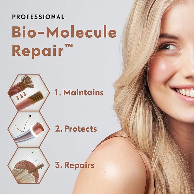 FOUR REASONS Bio-Molecule Bond Repair Shampoo for Color Treated Hair – Moisturizing, Strengthening & Anti Frizz Shampoo for Damaged Hair – Sulfate Free, Vegan & Cruelty Free, 10.1 Fl Oz