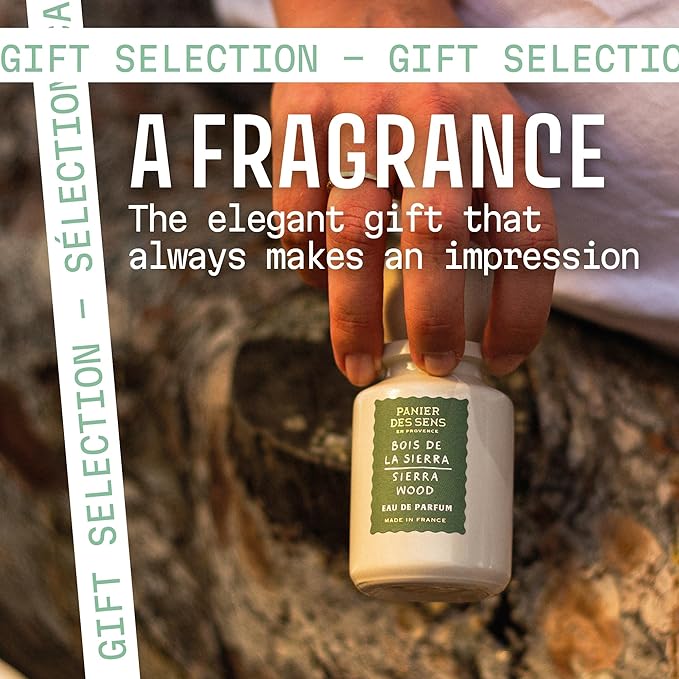 Panier des Sens - Sierra Wood Women Perfume 1.7 Floz – Sandalwood Perfume - Daily Luxury Women's Fragrances - Eau de Parfum Crafted in Grasse, France - Gifts for Her - Elegant Packaging