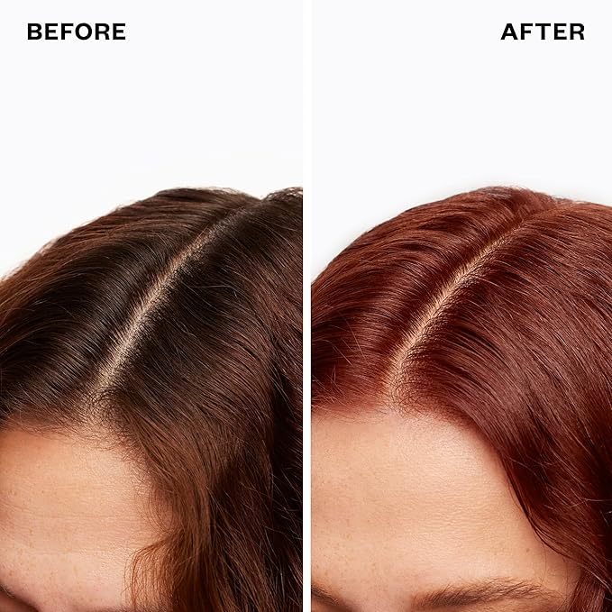 IGK Permanent Hair Dye Color Kit | 6R Smoky Scarlet - Intense Auburn | 100% Gray Color Coverage + Strengthen + Shine | Ammonia Free