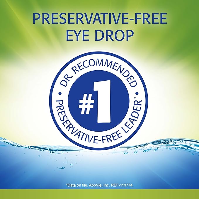 Refresh RELIEVA PF Xtra Preservative-Free Artificial Tears Lubricant Eye Drops, 0.33 fl oz (10 mL)