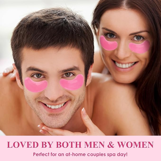 Under Eye Patches (30 Pairs), Under Eye Mask for Puffy Eyes and Dark Circles, Eye Masks with Collagen, Relieves Pressure and Reduces Wrinkles, Revitalises and Refreshes Your Skin, Rose