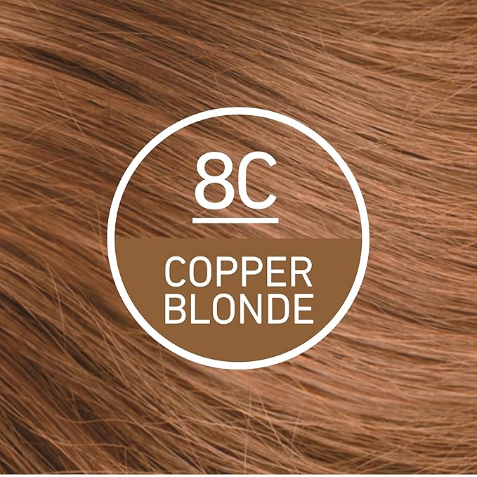 Naturtint 8C Copper Blonde Permanent Hair Color (Pack of 1), Ammonia Free, Vegan, Cruelty Free, up to 100% Gray Coverage, Long Lasting Results (Packaging may vary)