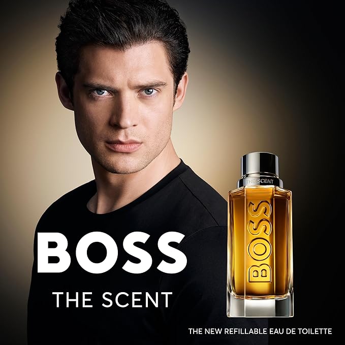 Hugo Boss The Scent Eau de Toilette – Ambery Men's Cologne – With Notes of Ginger, Manika Fruit & Leather Accords – Long Lasting Fragrance