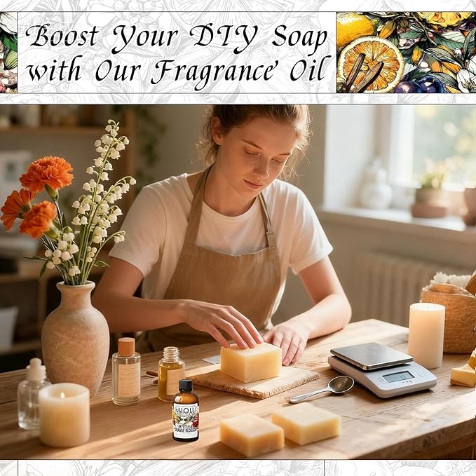 HIQILI Myrtle & Orange Blossom Fragrance Oil for Diffuser, Inspired by D.or Tera-Bella, Candle & Soap Making, Long-Lasting Citrus Floral Scent - 1 Fl Oz