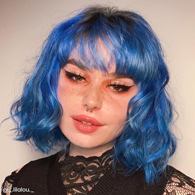 Arctic Fox Semi-Permanent Hair Dye, Vegan & Cruelty-Free, Vibrant Blue Color, Ammonia-Free, Peroxide-Free, Conditioning Formula, Poseidon, 8 Fl Oz (Pack of 2)