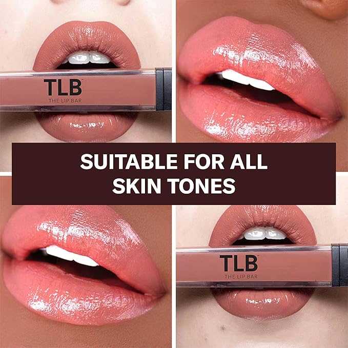 The Lip Bar - Lip Gloss, Ms. Independent (Pink Brown Nude) - Gloss Up Color Rich - Smooth, Not Sticky Formula - Coconut Oil, Olive Oil, Argan Oil & Vitamin E - Vegan & Cruelty Free - .30 fl oz