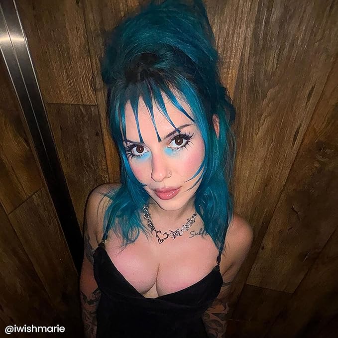 Arctic Fox Semi-Permanent Hair Dye, Vegan & Cruelty-Free, Conditioning, Ammonia-Free, Peroxide-Free, Aquamarine Blue, Vibrant Color for All Hair Types, 4 Fl Oz (Pack of 2)