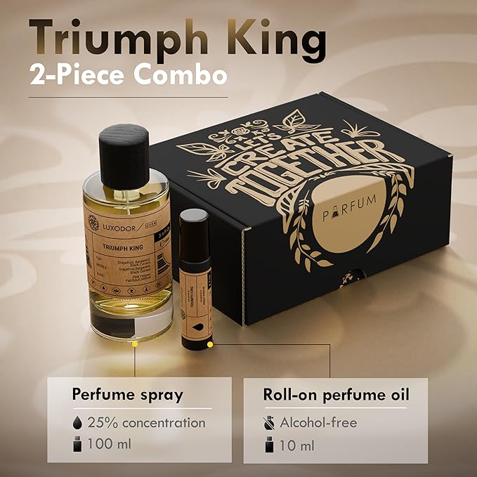 Triumph King - Eau de Parfum - Inspired by Absolu Aventus - Men Fragrance Long-lasting 3.4 fl. oz (100ml)