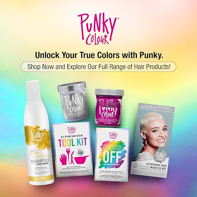Punky Colour 3-in-1 Color Depositing Hair Cleanser & Conditioner, 8.5 fl oz. (Blondetastic)