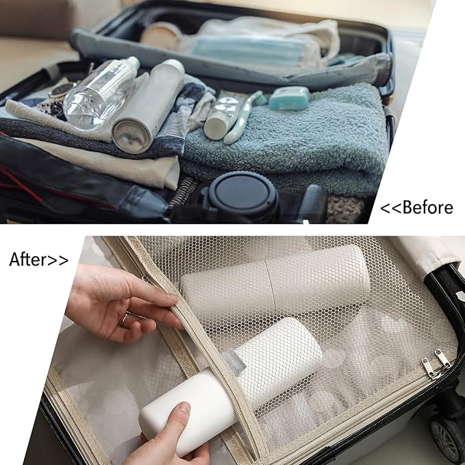 BALUCA Travel Toothbrush Case, Portable Tooth Brush Holder and Toothpaste Cover Container with Mouthwash Cup, Compact Oral Clean Tools Organizer for Traveling/Camping/School/Home - Large Capacity