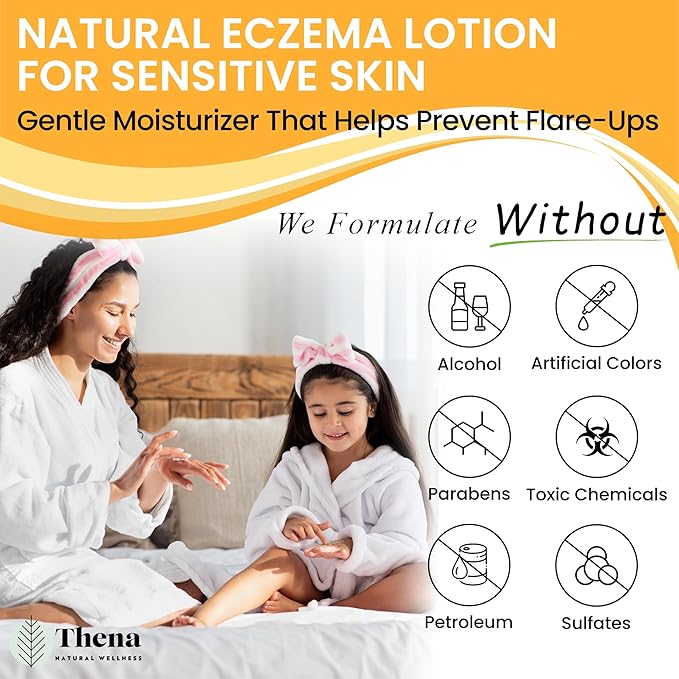 25-in-1 Healing Moisturizing Cream Dry Irritated Itchy Skin Relief - Soothes Nourishes Body Scalp Hands, Natural Moisturizer for Eczema Psoriasis Dermatitis, Adults & Kids
