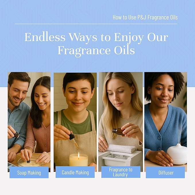 P&J Trading - Fresh Cotton Scented Oil 100ml - Fragrance Oil for Candle Making, Soap Making, Diffuser Oil