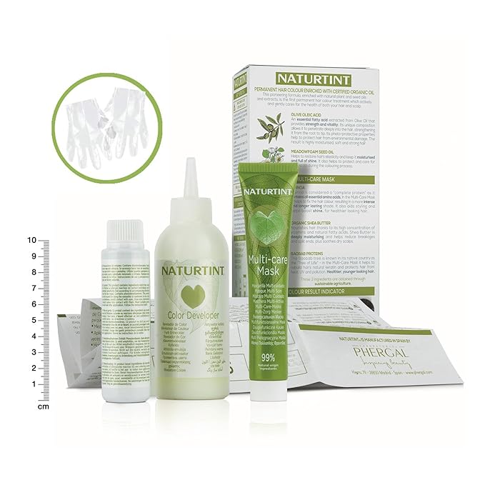 Naturtint 8C Copper Blonde Permanent Hair Color (Pack of 1), Ammonia Free, Vegan, Cruelty Free, up to 100% Gray Coverage, Long Lasting Results (Packaging may vary)