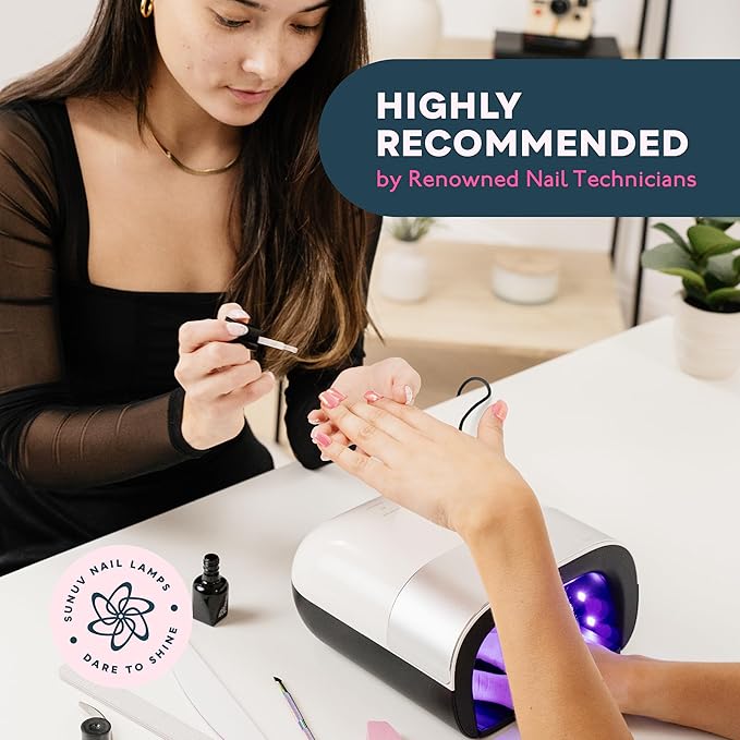SUNUV SUN3 Professional UV Light for Gel Nails, LED Nail Lamp for Gel Polish with 4-Timer and Sensor, 39 PCS LED Beads, UV Dryer for Salon Home Gift for Woman Mom Girl