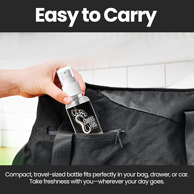 Sweet Feet Fresh Scent Shoe Spray – 1 oz Travel Size – Fast-Drying Footwear Mist for Sneakers, Cleats, Gym Bags & More – TSA-Friendly