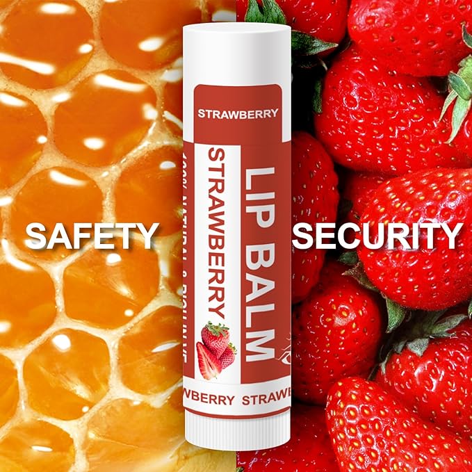 Yopela 42 Pack Natural Lip Balm Bulk with Vitamin E and Coconut Oil - Moisturizing, Soothing, and Repairing Dry and Chapped Lips Valentine's Gift - 14 Flavors - Non-GMO