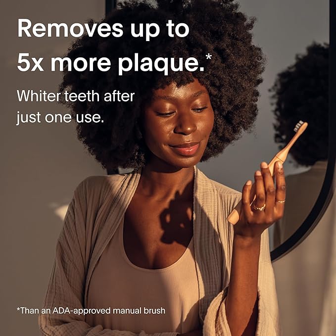 SURI 1.0 Sonic Electric Toothbrush | 1 Month+ Battery | Designed in California | Electric Toothbrush for Adults | Travel Toothbrushes | Tooth Brush | Pink