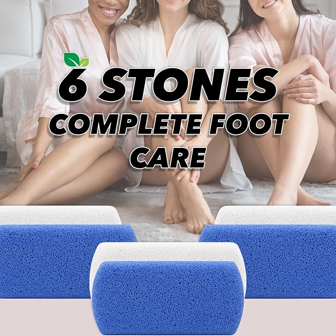 Earth & I Foot Stone Pumice 2 Grits, Heel Exfoliator for Feet, Pumice Stone Feet, Heel Scrubber, Pedicure Callus Remover, Pumice Sponge for Feet, Feet Scrubber, Feet Dead Skin Remover, Foot File 2ct