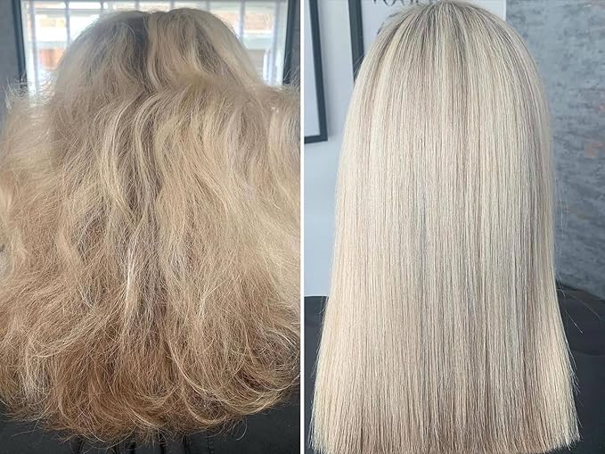 Keratin Hair Treatment Frizz Control Salon Smoothing Long Lasting Cream for All Frizzy Free Curly Dry Damaged - Professional Brazilian Complex Blowout Straightening For Silky Smooth - 3.4 Ounce